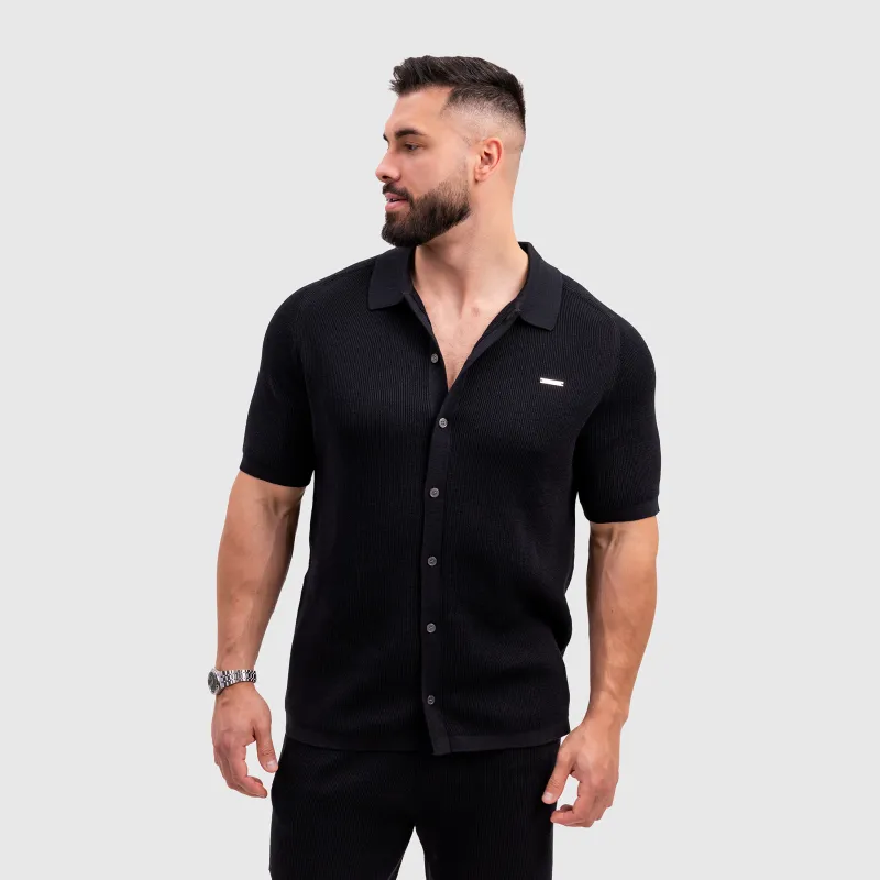 Férfi kötött szett Iron Aesthetics Vibe, fekete-3
