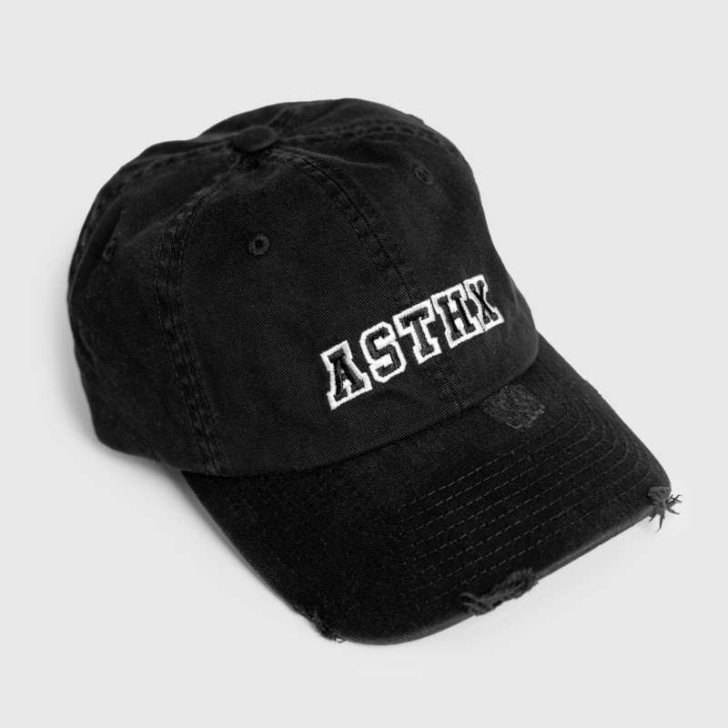 Distressed siltes sapka Iron Aesthetics ASTHX, fekete · záber 7