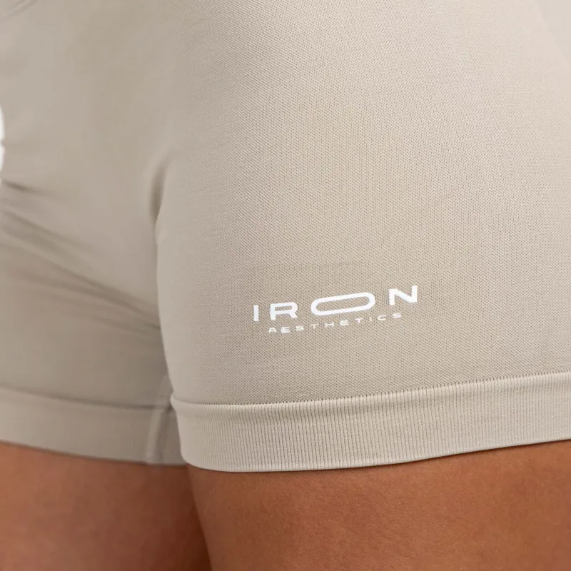 Sportos rövidnadrág Iron Aesthetics Shape, bézs-6