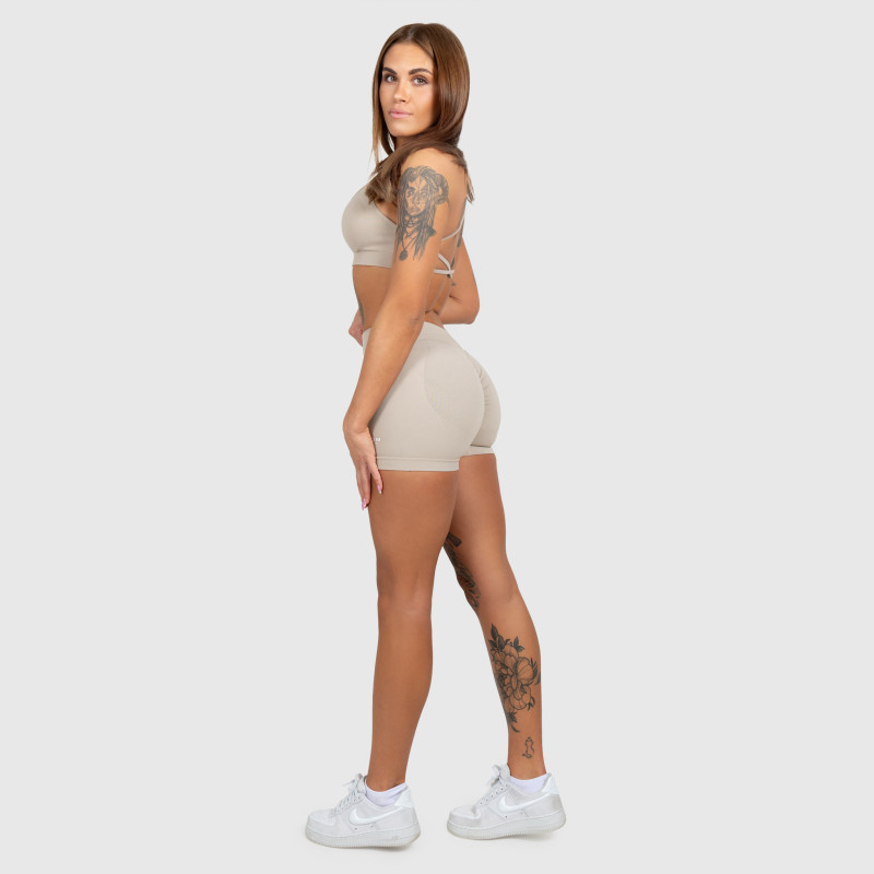 Sportos rövidnadrág Iron Aesthetics Shape, bézs · záber 9