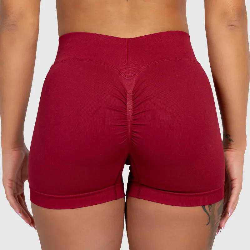 Sportos rövidnadrág Iron Aesthetics Shape, bordó-3