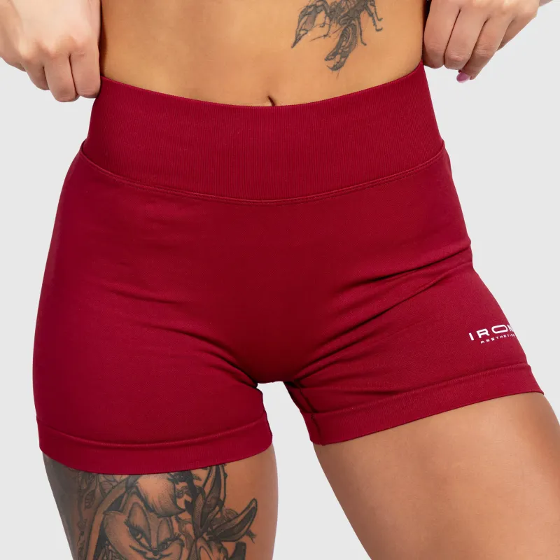 Sportos rövidnadrág Iron Aesthetics Shape, bordó-5