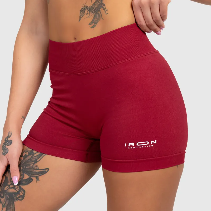 Sportos rövidnadrág Iron Aesthetics Shape, bordó-6