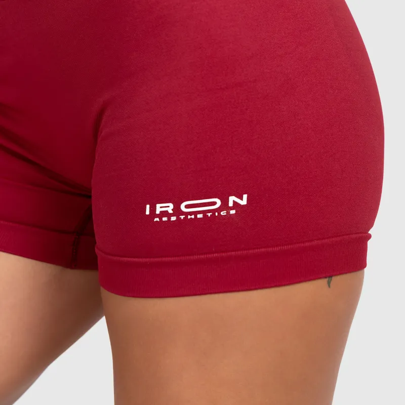 Sportos rövidnadrág Iron Aesthetics Shape, bordó-7