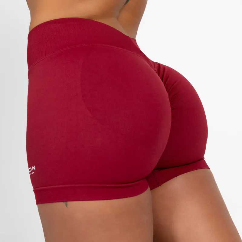 Sportos rövidnadrág Iron Aesthetics Shape, bordó-2