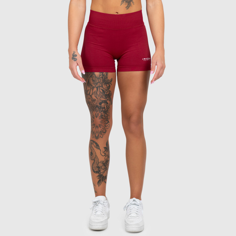 Sportos rövidnadrág Iron Aesthetics Shape, bordó · záber 9