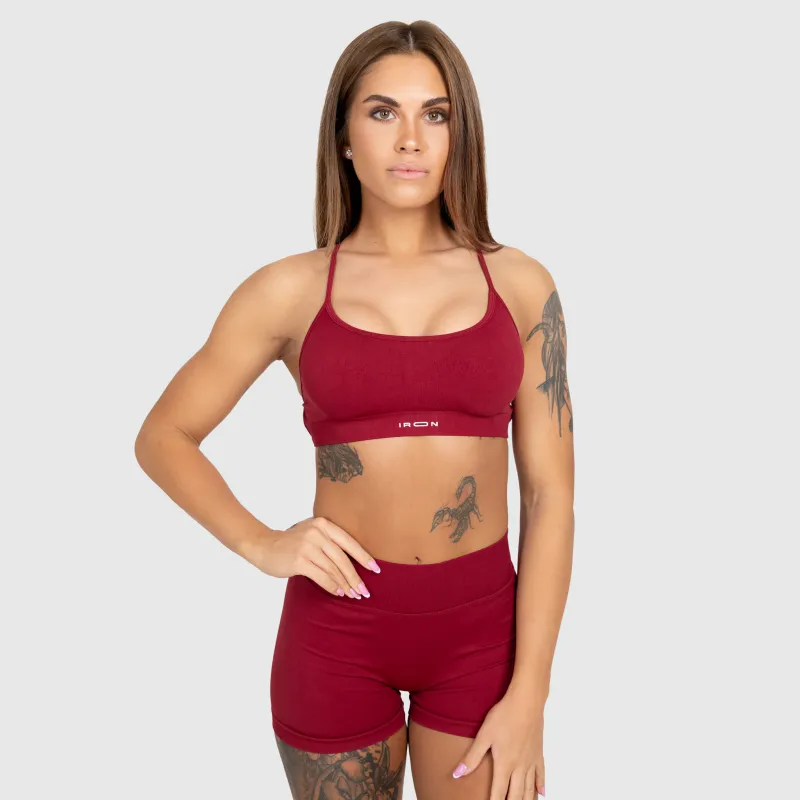 Sportos rövidnadrág Iron Aesthetics Shape, bordó-8