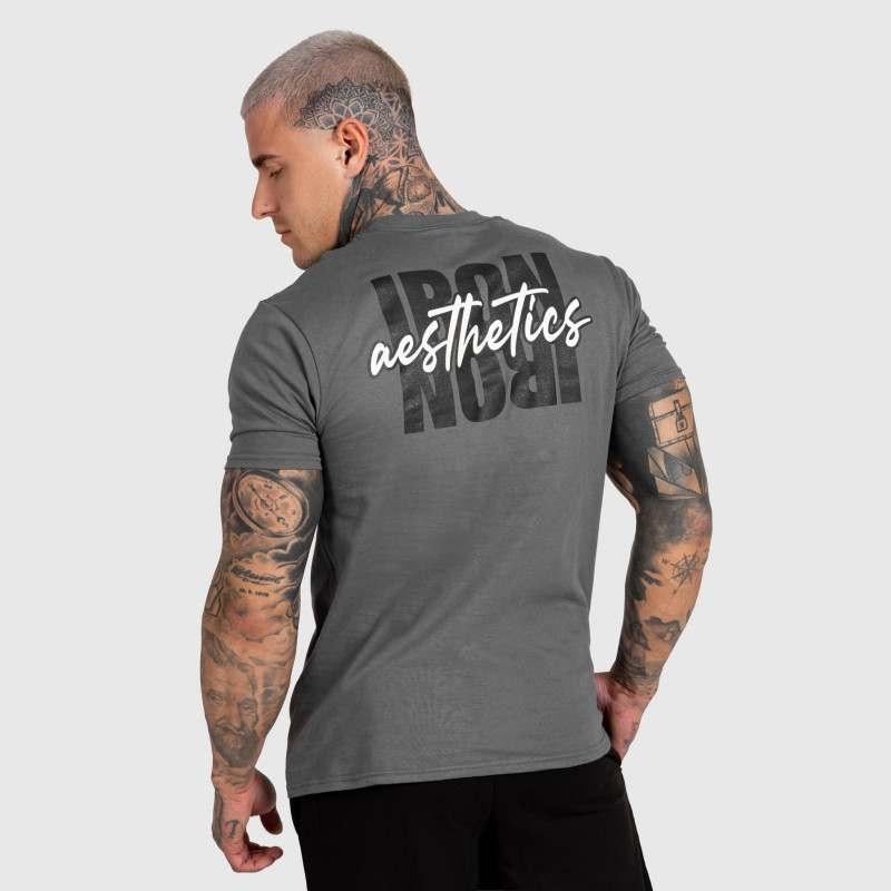 Férfi póló Iron Aesthetics Reflect, sötétszürke · záber 6
