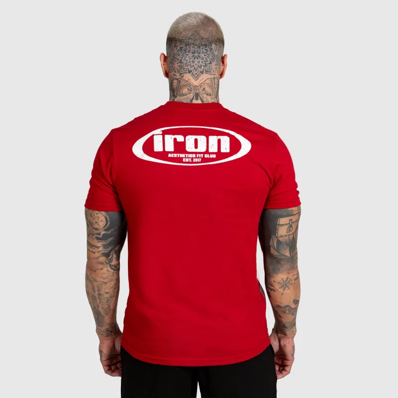 Férfi póló Iron Aesthetics Loop, piros-6