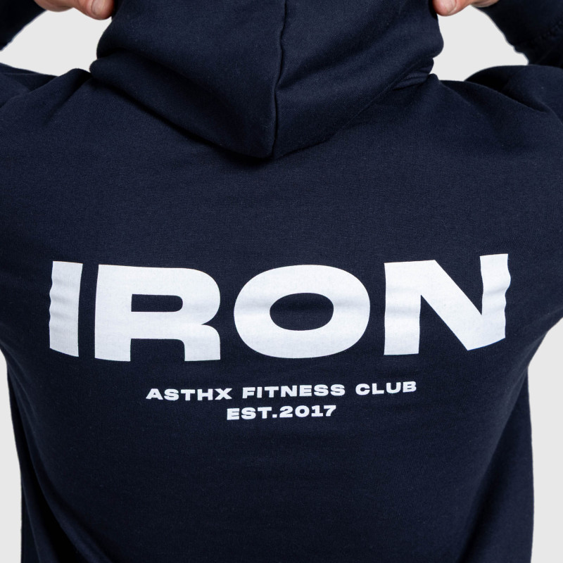 Férfi kapucnis pulcsi Iron Aesthetics Club Hoodie, navy · záber 7