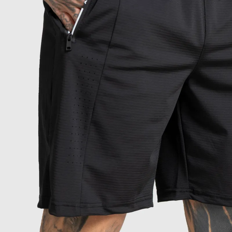 Férfi sportos short Iron Aesthetics Aero, fekete-6