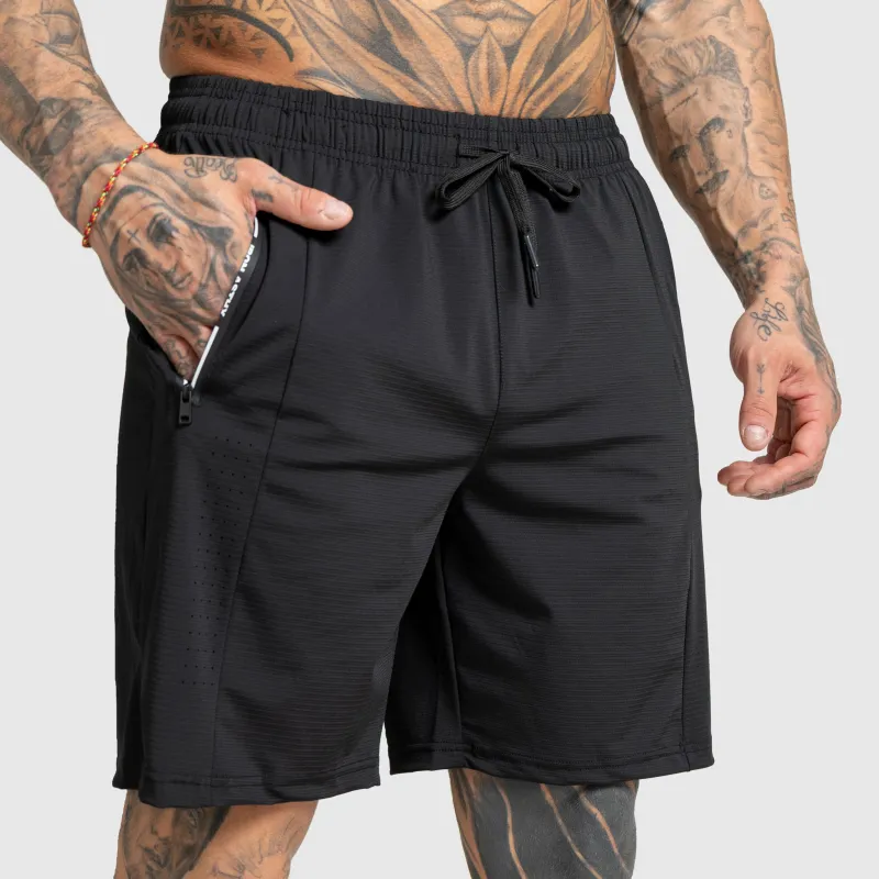 Férfi sportos short Iron Aesthetics Aero, fekete-2