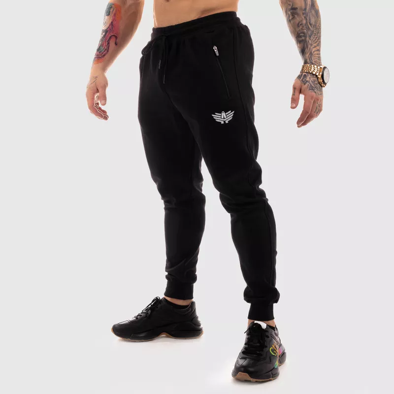 Jogger melegítőnadrág Iron Aesthetics Round, fekete-1