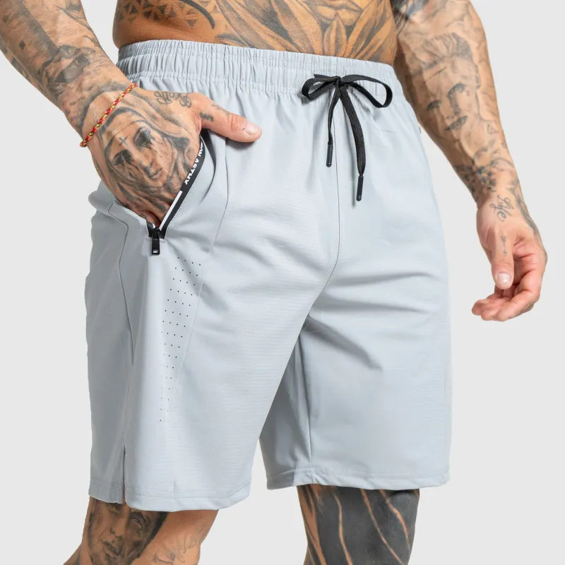 Férfi sportos short Iron Aesthetics Aero, szürke-2