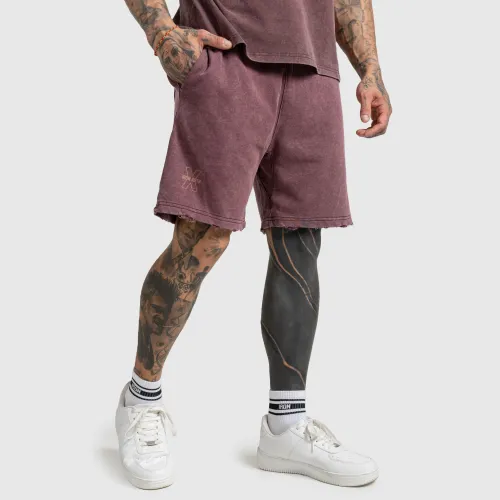 Férfi rövidnadrág X Washed, burgundy