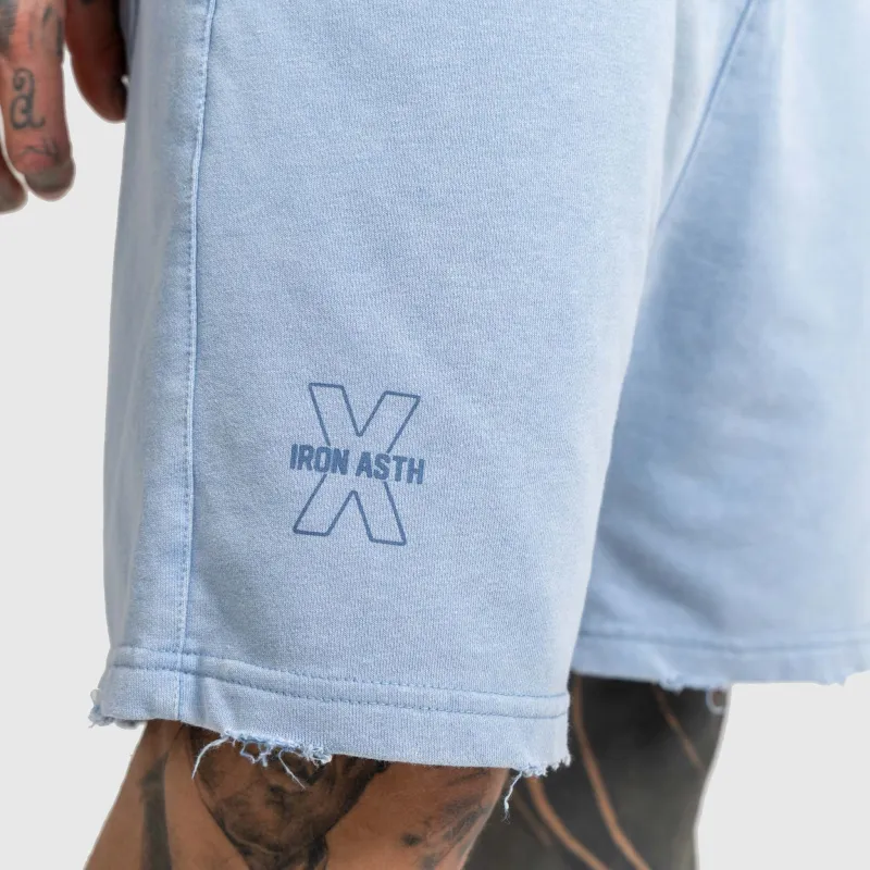 Férfi rövidnadrág Iron Aesthetics X Washed, kék-6