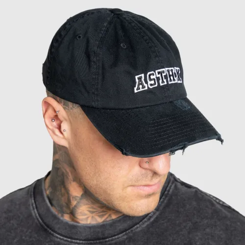 Distressed siltes sapka Iron Aesthetics ASTHX, fekete