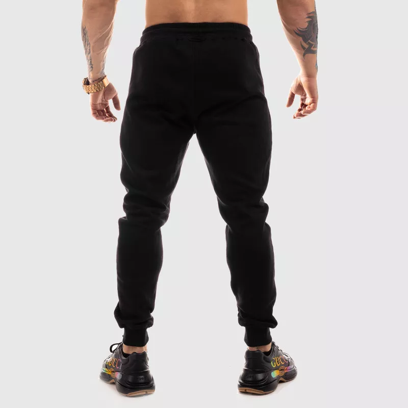 Jogger melegítőnadrág Iron Aesthetics Round, fekete-4