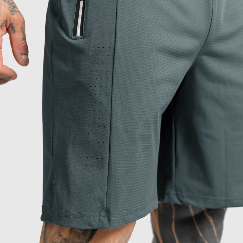 Férfi sportos short Iron Aesthetics Aero, szürkészöld · záber 7