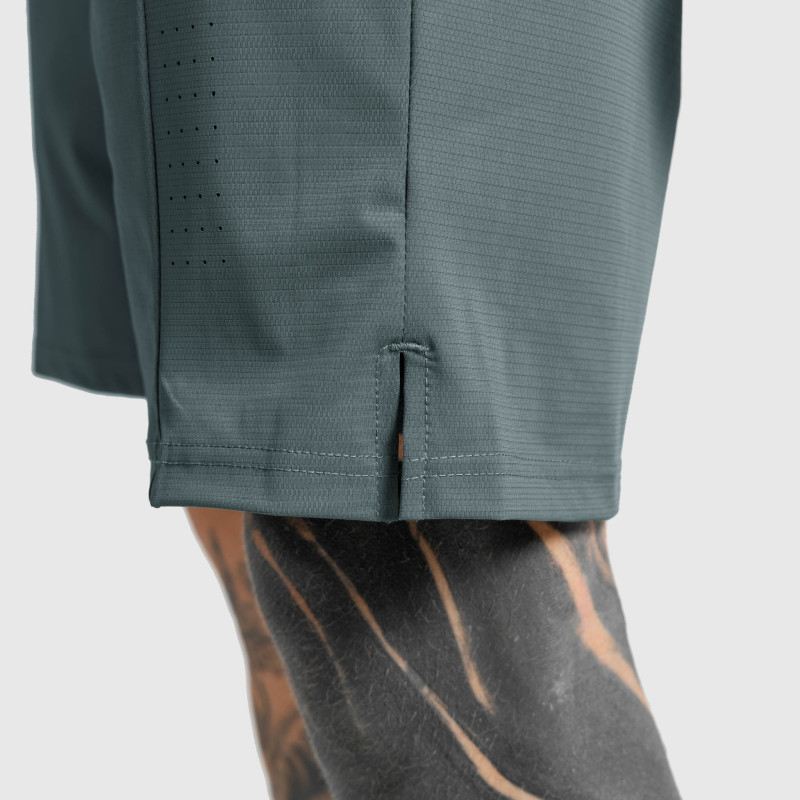 Férfi sportos short Iron Aesthetics Aero, szürkészöld · záber 8
