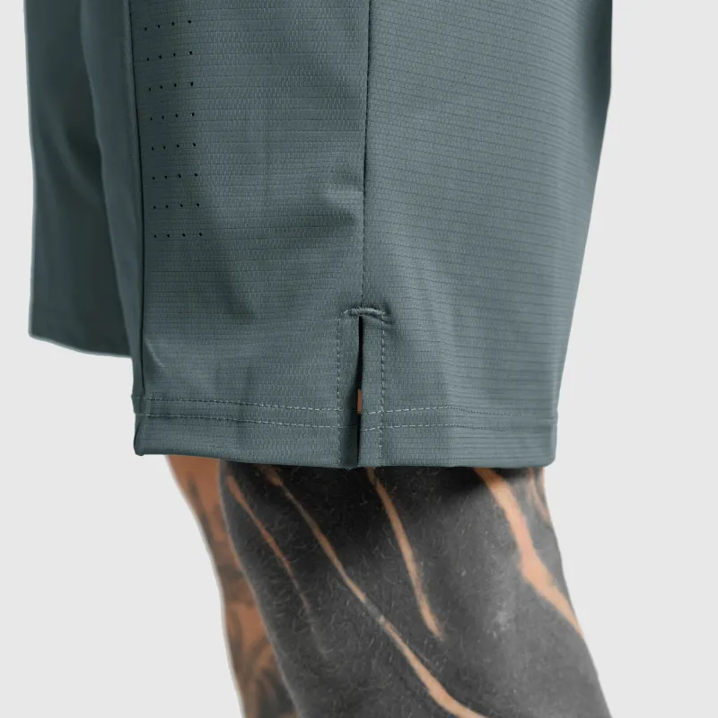 Férfi sportos short Iron Aesthetics Aero, szürkészöld-8