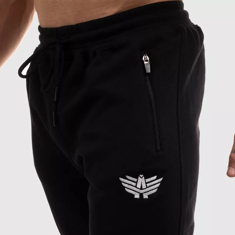 Jogger melegítőnadrág Iron Aesthetics Round, fekete-5