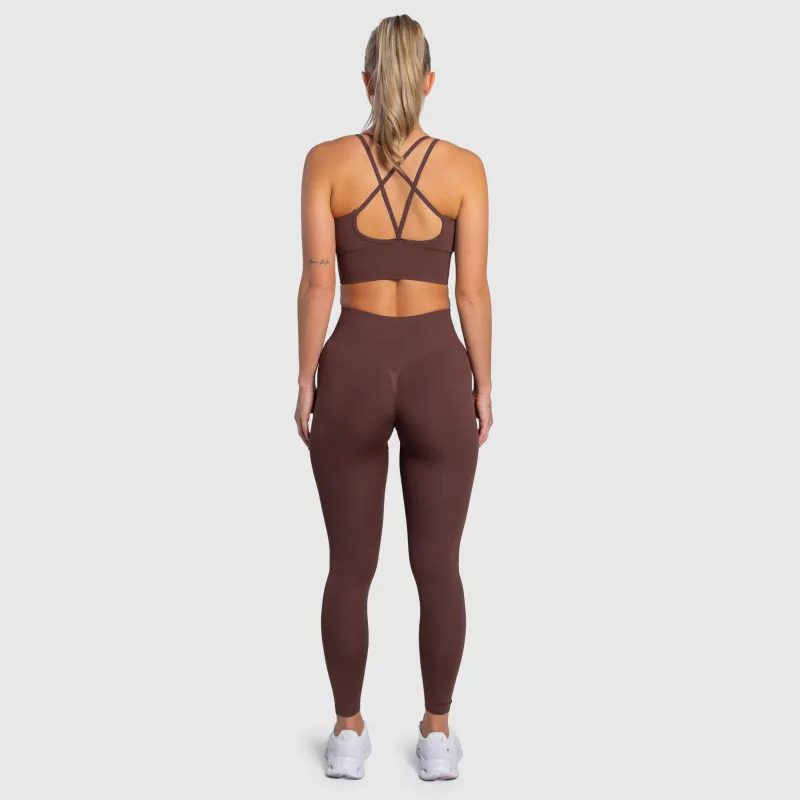 Női leggings Iron Aesthetics Ultimate, barna-3