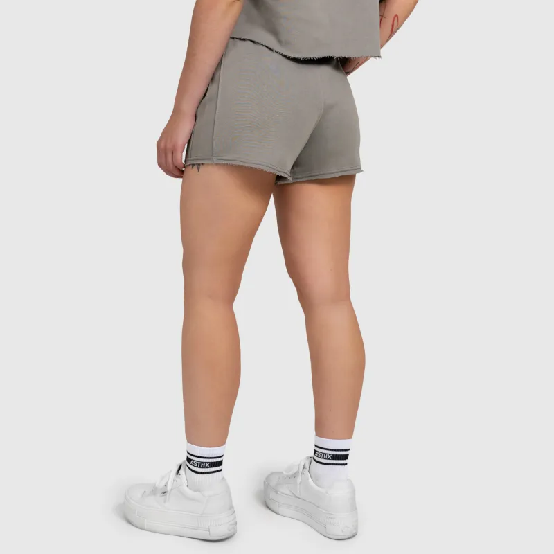 Női short Iron Aesthetics Heavy-Terry, szürke-11