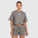 Női crop top Iron Aesthetics Heavy-Terry, szürke