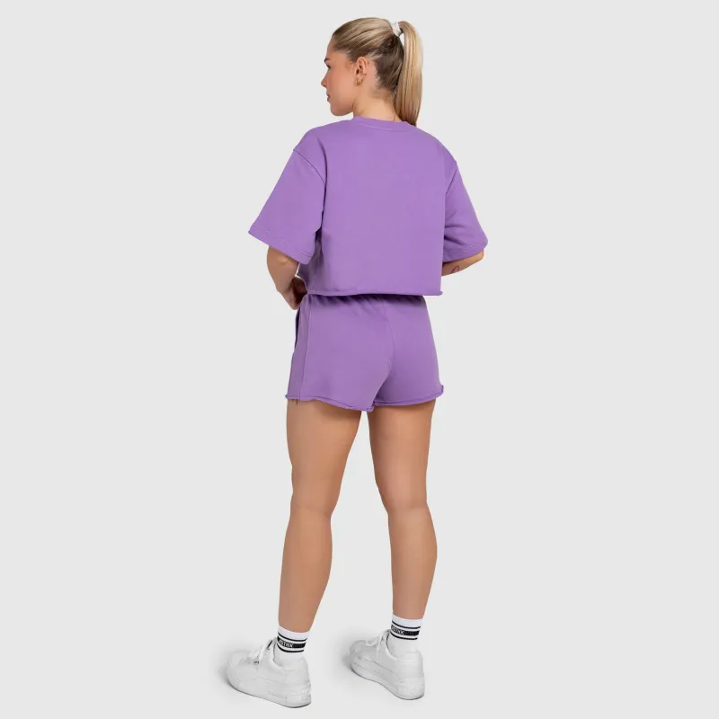 Női short Iron Aesthetics Heavy-Terry, lila-6