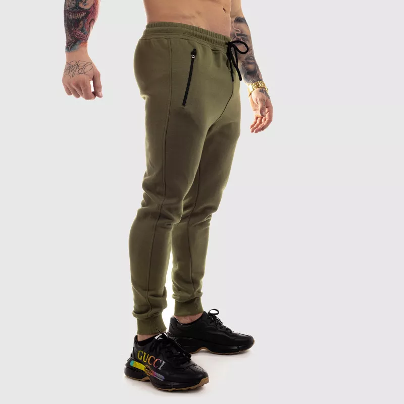 Jogger melegítőnadrág Iron Aesthetics Round, zöld-3