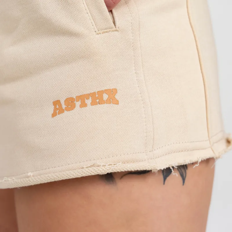 Női short Iron Aesthetics Heavy-Terry, bézs-4