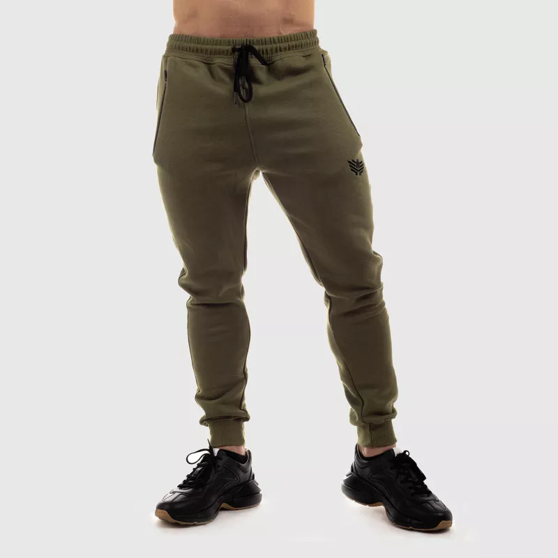 Jogger melegítőnadrág Iron Aesthetics Round, zöld-4