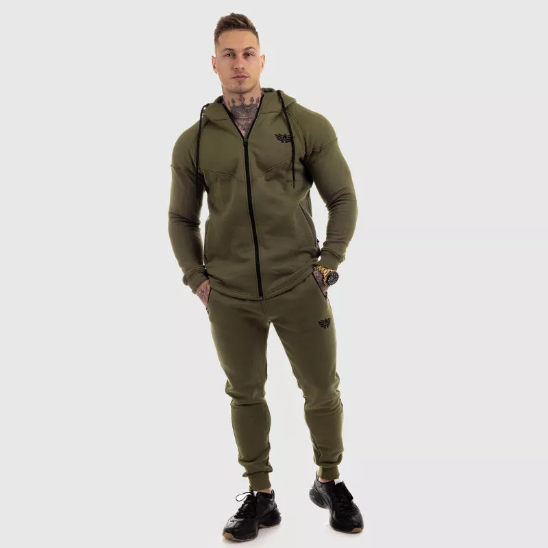 Jogger melegítőnadrág Iron Aesthetics Round, zöld-6