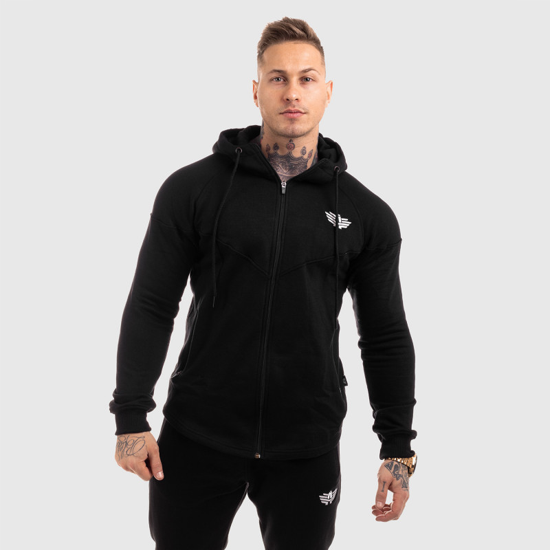 Cipzáros fitness pulóver Iron Aesthetics Round, fekete · záber 6