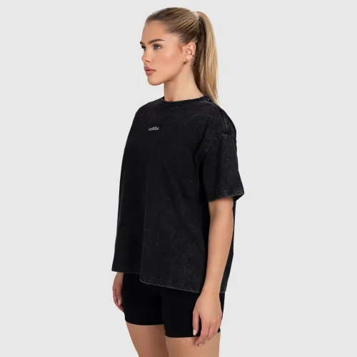 Női oversized póló Iron Aesthetics Fit club, washed black