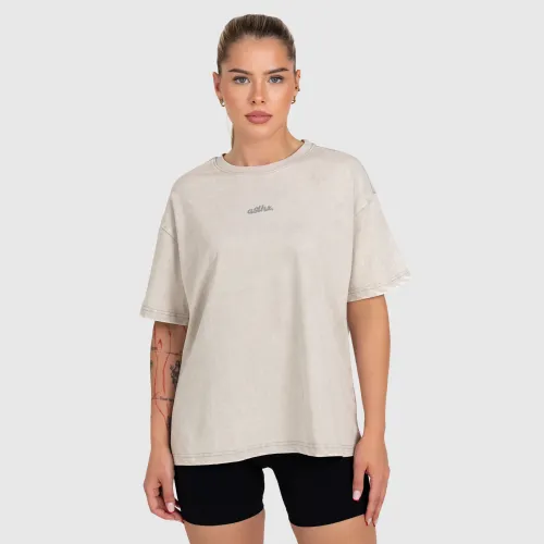 Női oversized póló Iron Aesthetics Fit club, washed grey