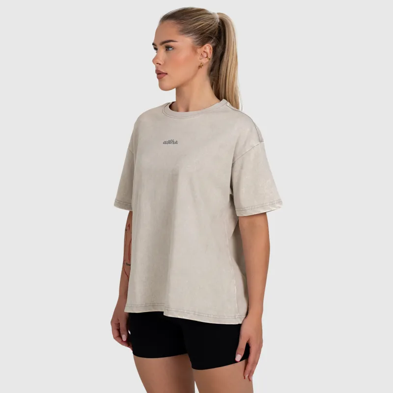 Női oversized póló Iron Aesthetics Fit club, washed grey-4