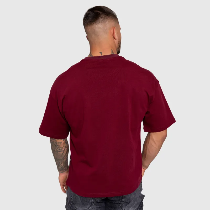 Férfi póló Iron Aesthetics ASTHX, maroon-6