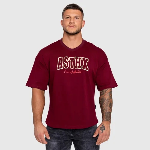 Férfi póló Iron Aesthetics ASTHX, maroon
