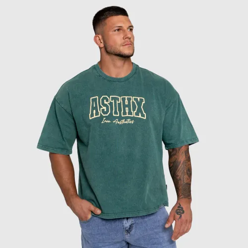 Férfi póló Iron Aesthetics ASTHX, washed green