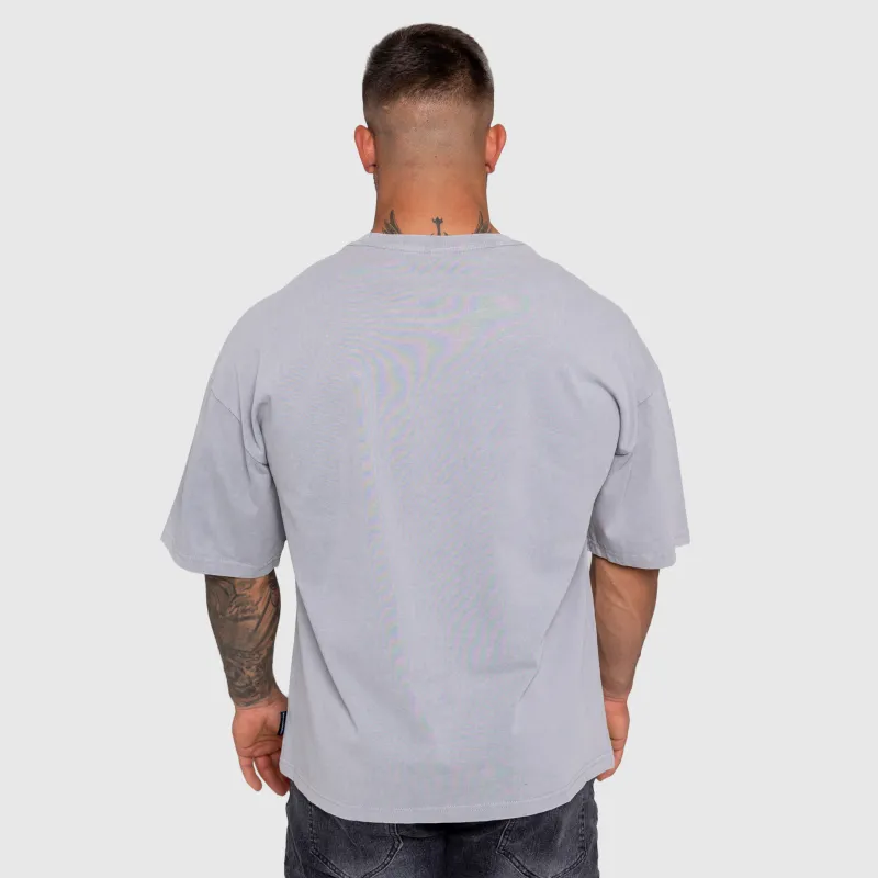 Férfi póló Iron Aesthetics ASTHX, washed grey-5