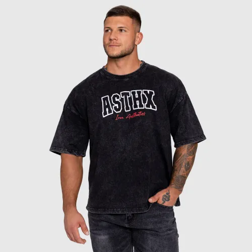 Férfi póló Iron Aesthetics ASTHX, washed black