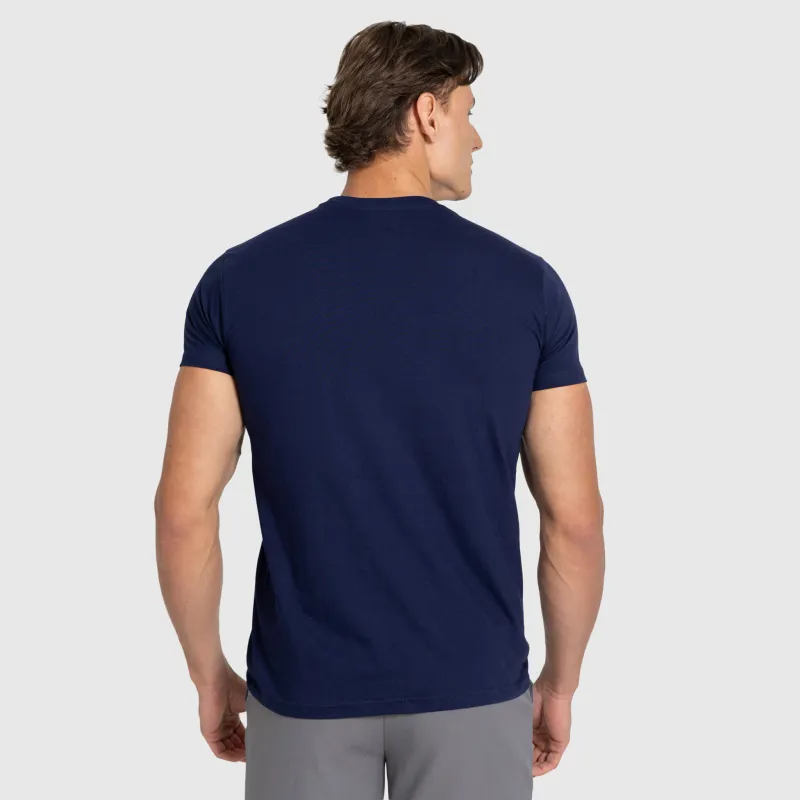 Férfi póló Iron Aesthetics Finest, navy-9