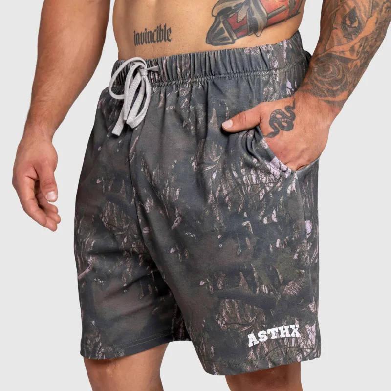 Férfi short Iron Aesthetics Camo tree, dark-2