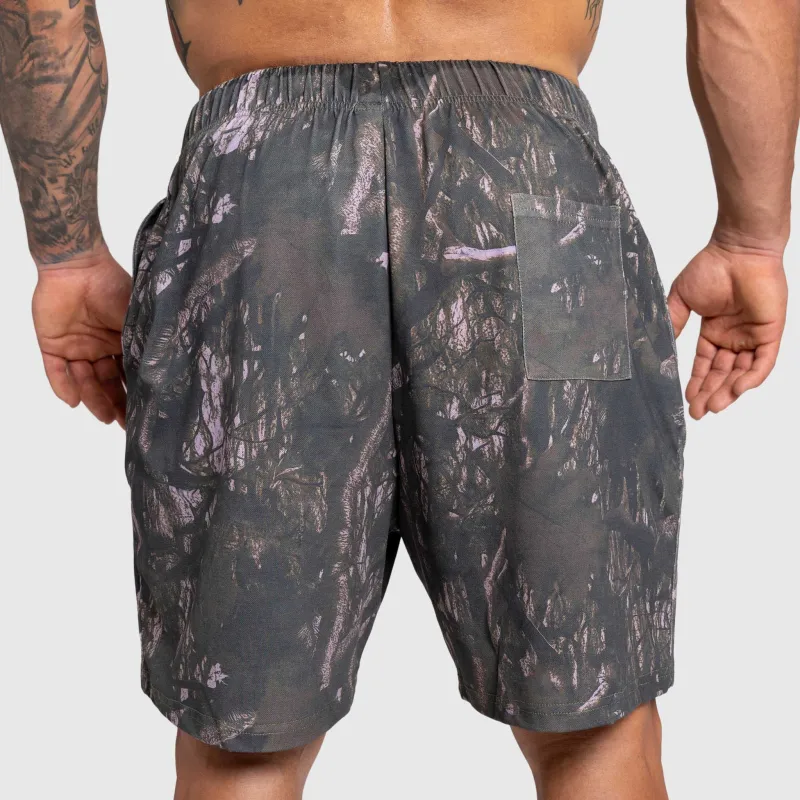 Férfi short Iron Aesthetics Camo tree, dark-4