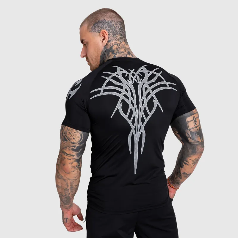 Férfi sportpóló Iron Aesthetics Titan, fekete-4