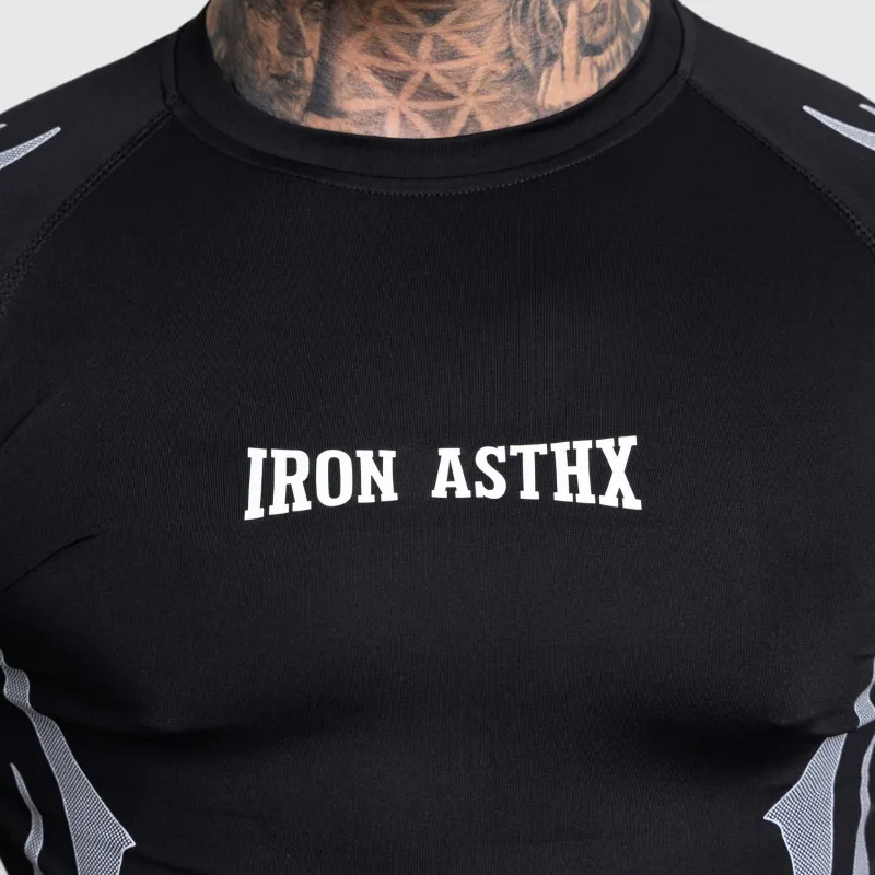 Férfi sportpóló Iron Aesthetics Titan, fekete-6