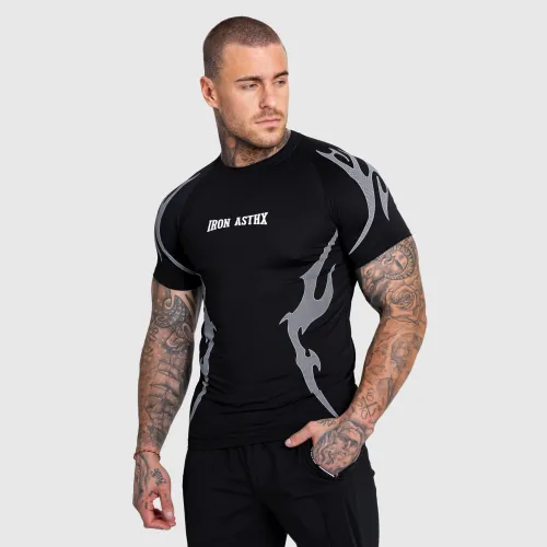 Férfi sportpóló Iron Aesthetics Titan, fekete