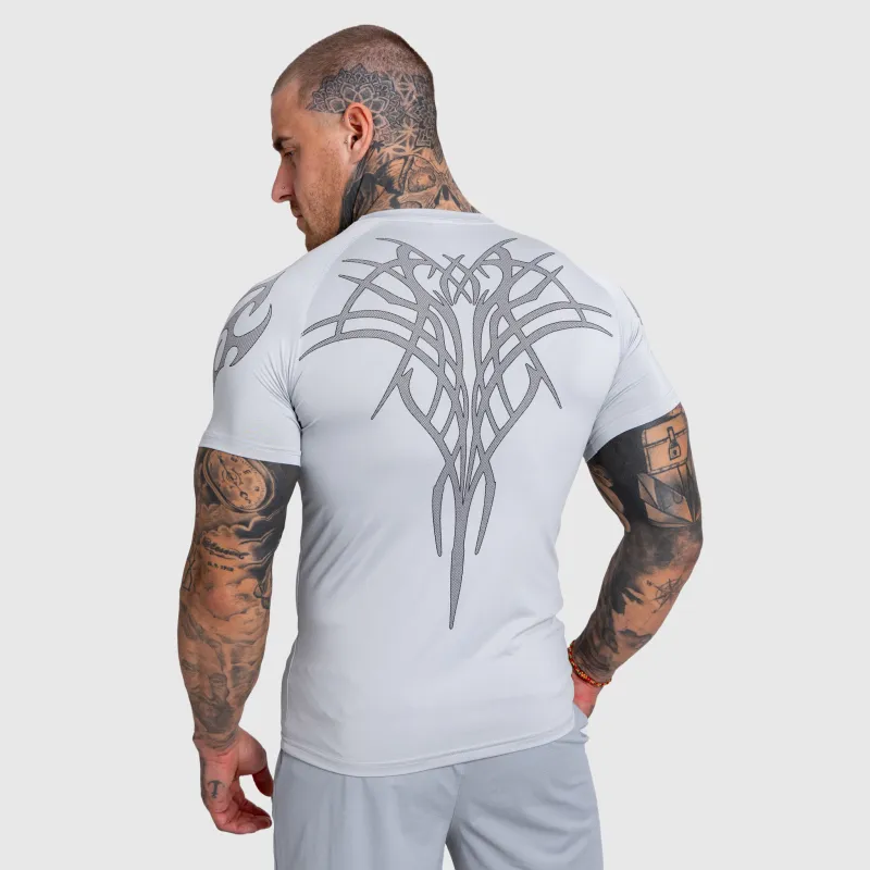 Férfi sportpóló Iron Aesthetics Titan, szürke-4